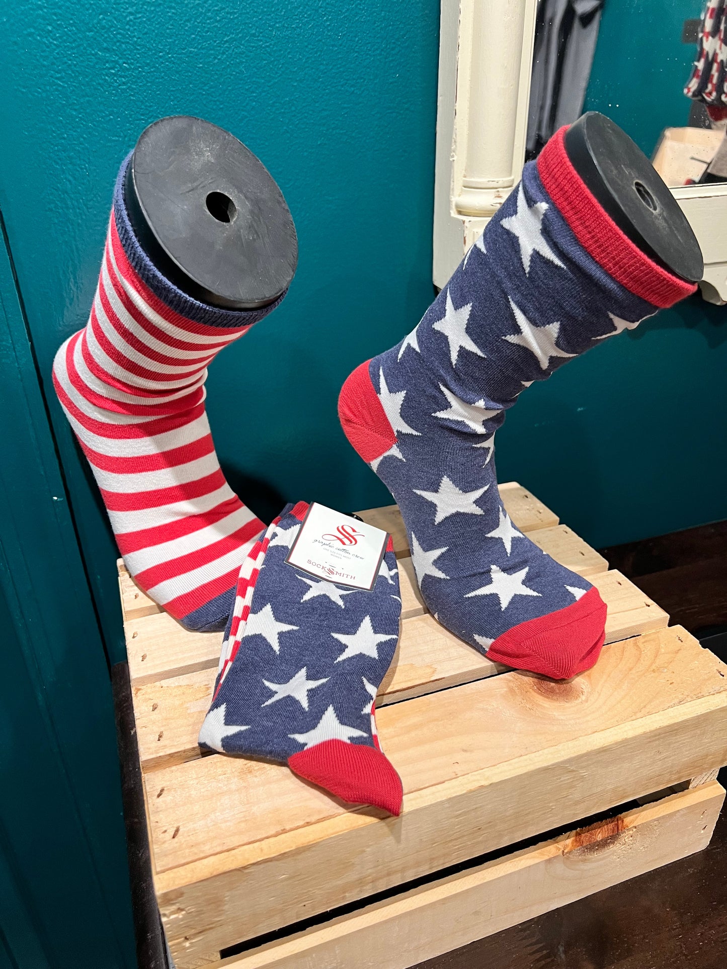 Stars & Stripes Patriotic American Flag Socks