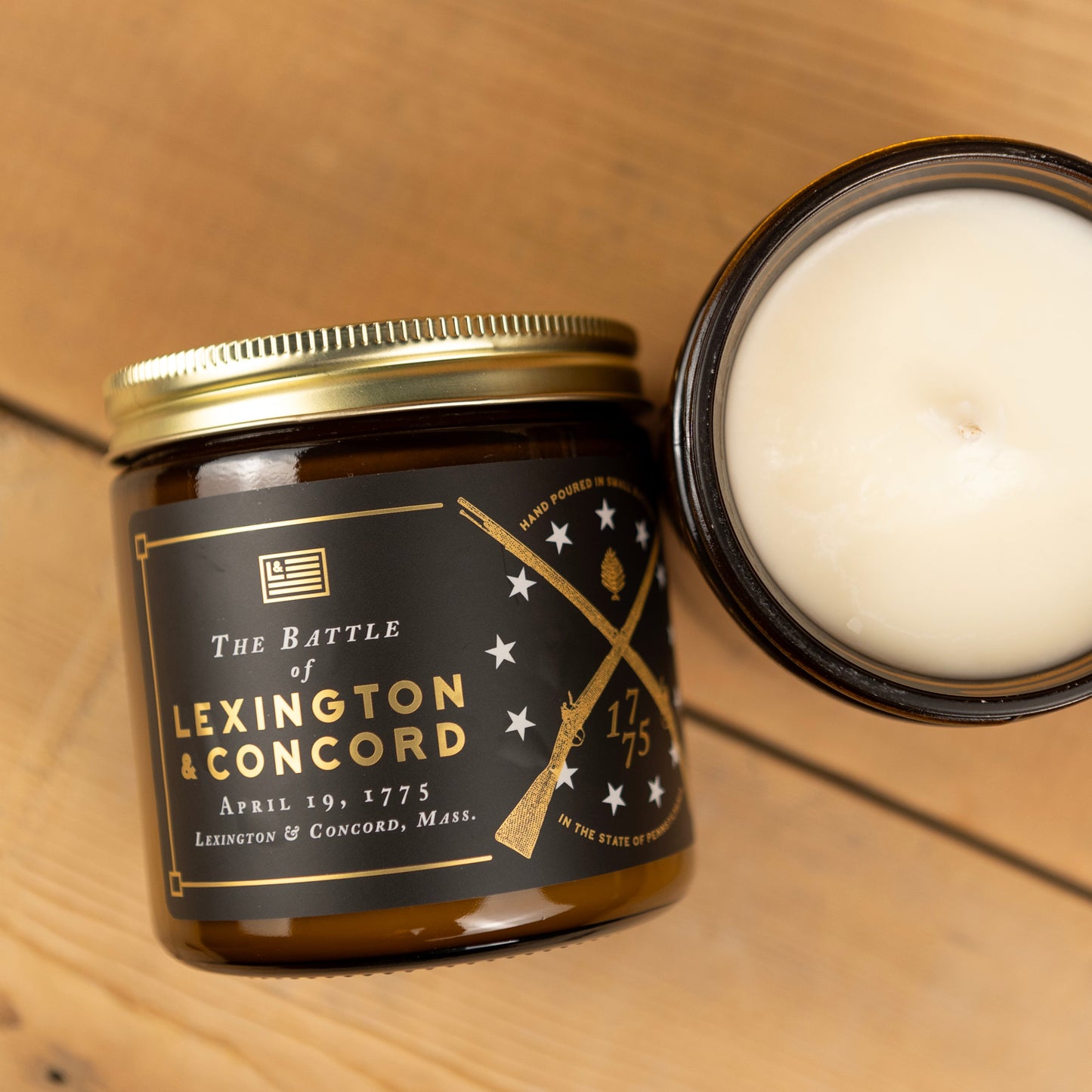 Battle of Lexington & Concord Candle