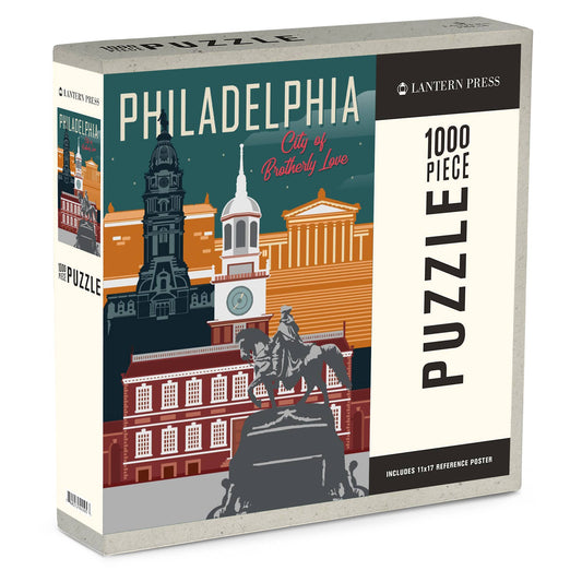 1000 PIECE PUZZLE Philadelphia, Pennsylvania Brotherly Love