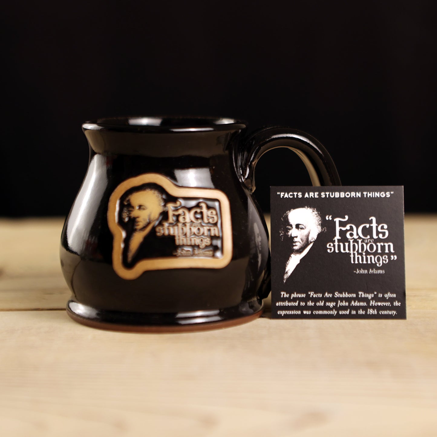 John Adams "Facts are Stubborn Things" Stoneware Mug