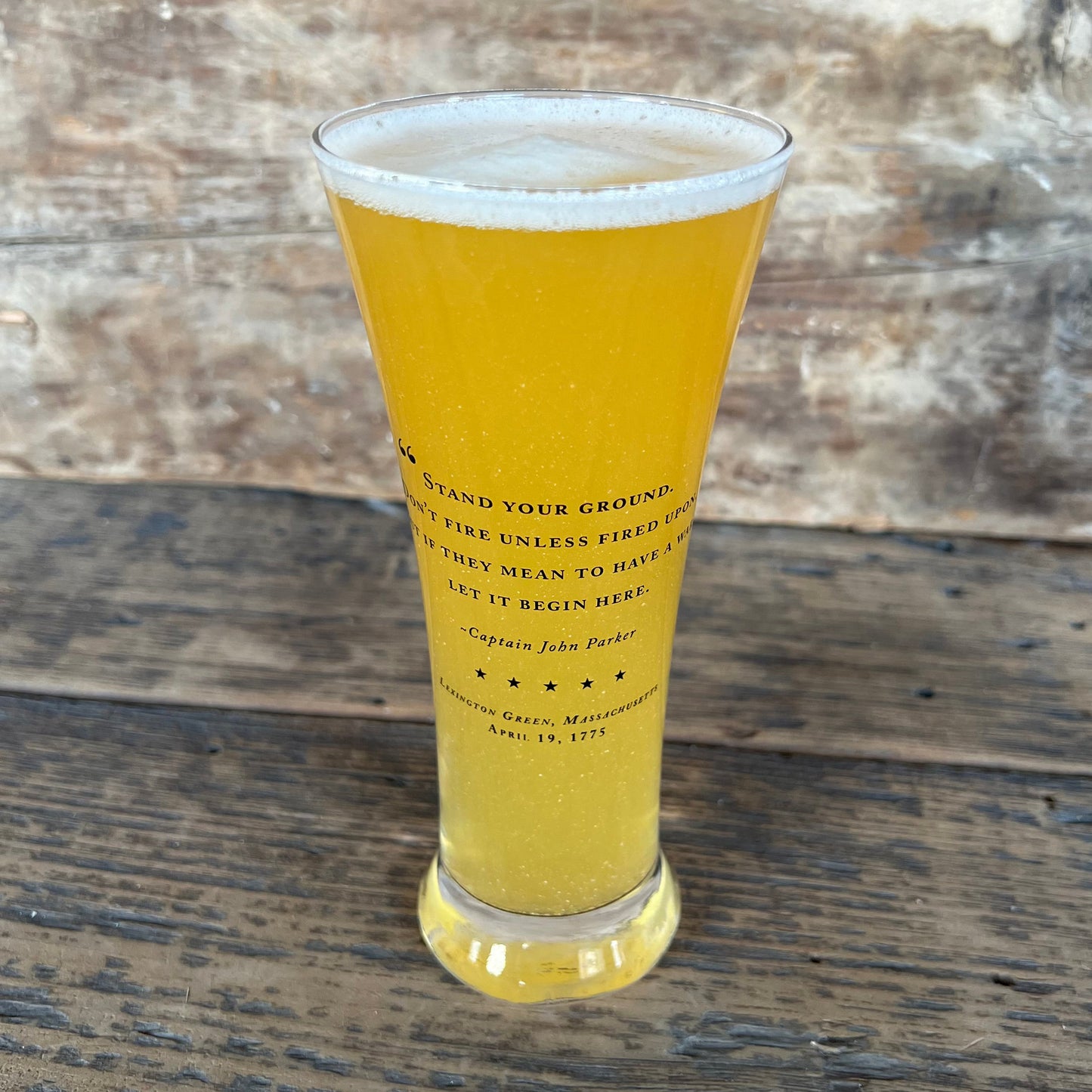 Lexington Battle Green Pilsner Glass