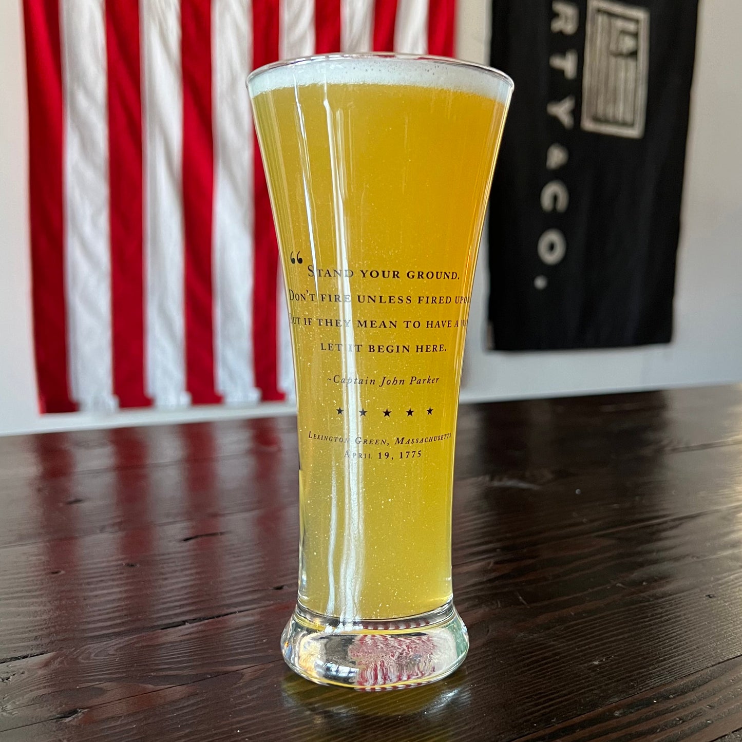 Lexington Battle Green Pilsner Glass