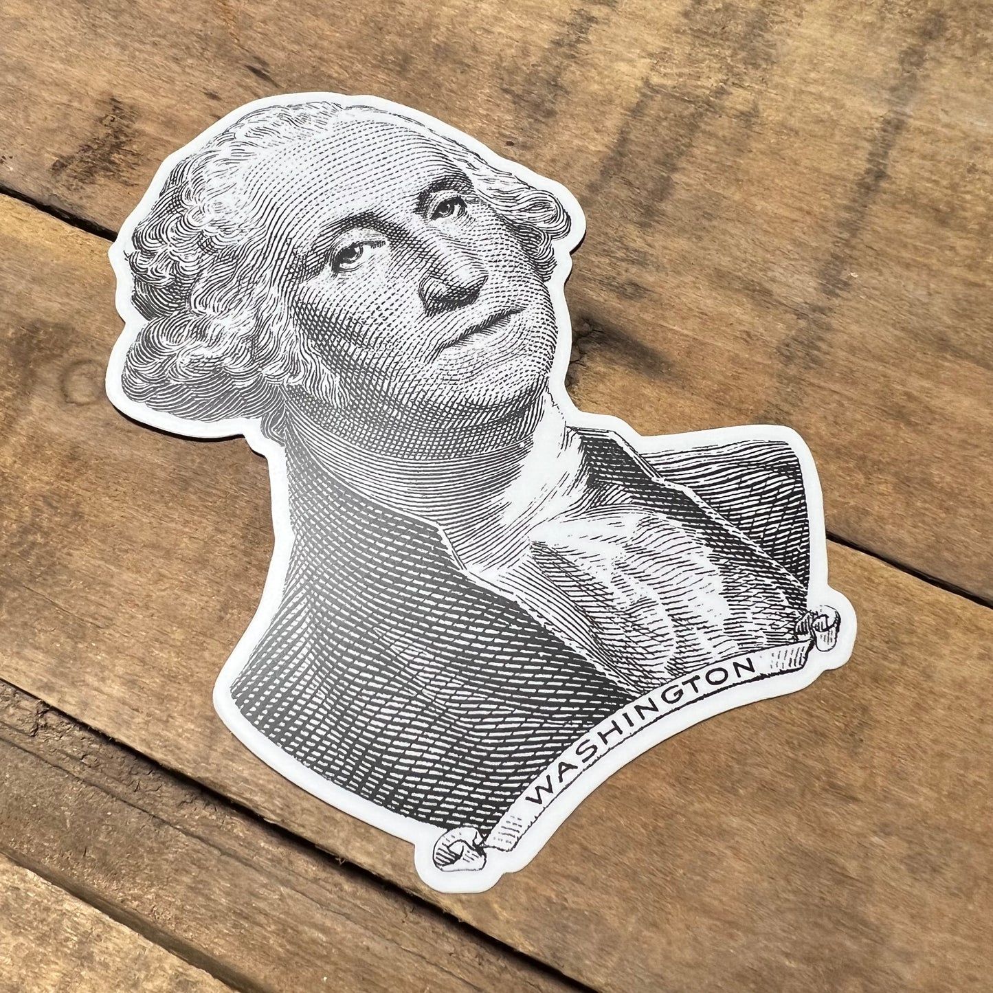 George Washington Engraving Sticker