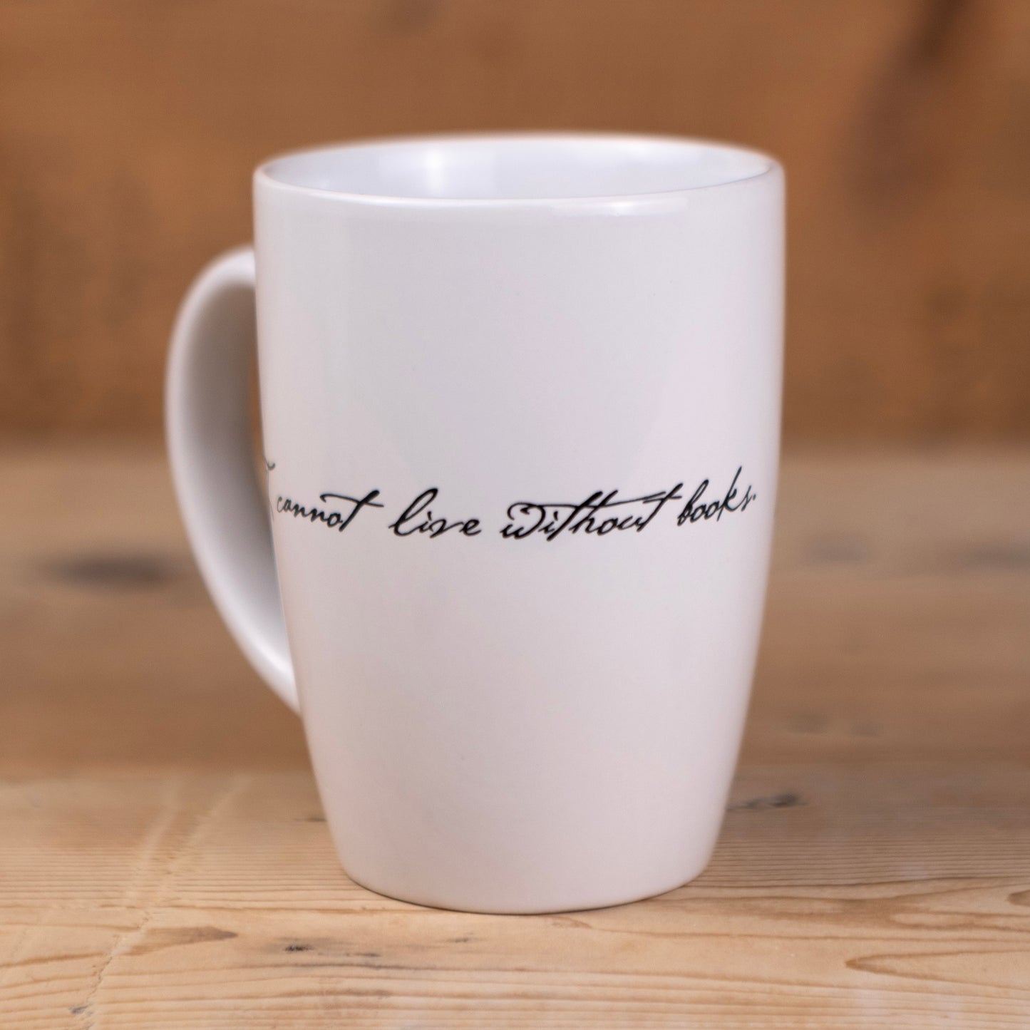 Thomas Jefferson "I Cannot Live Without Books" Mug