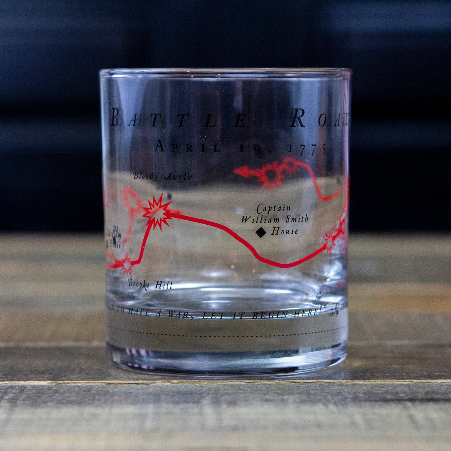 Battle Road Whiskey Glass