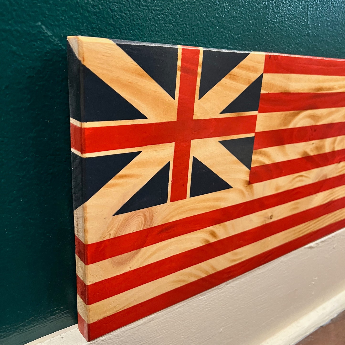 Grand Union American Wooden Flag by Emerald Flag