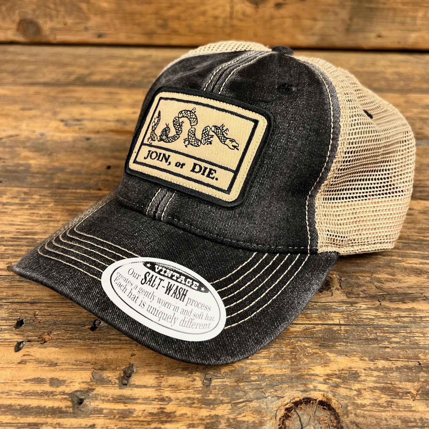 Join or Die Faded Trucker Hat