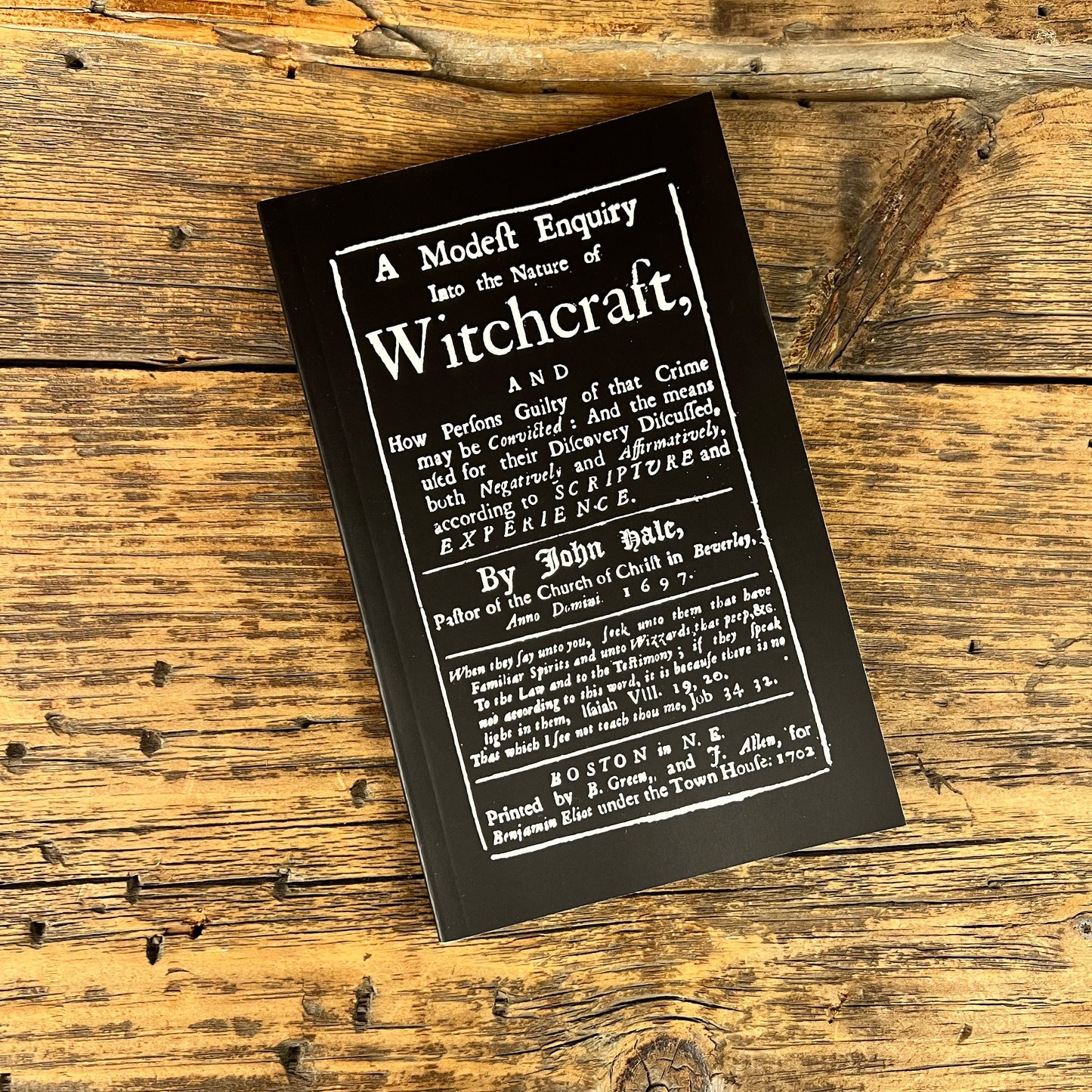 A Modest Enquiry into the Nature of Witchcraft