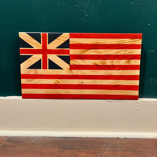 Grand Union American Wooden Flag by Emerald Flag