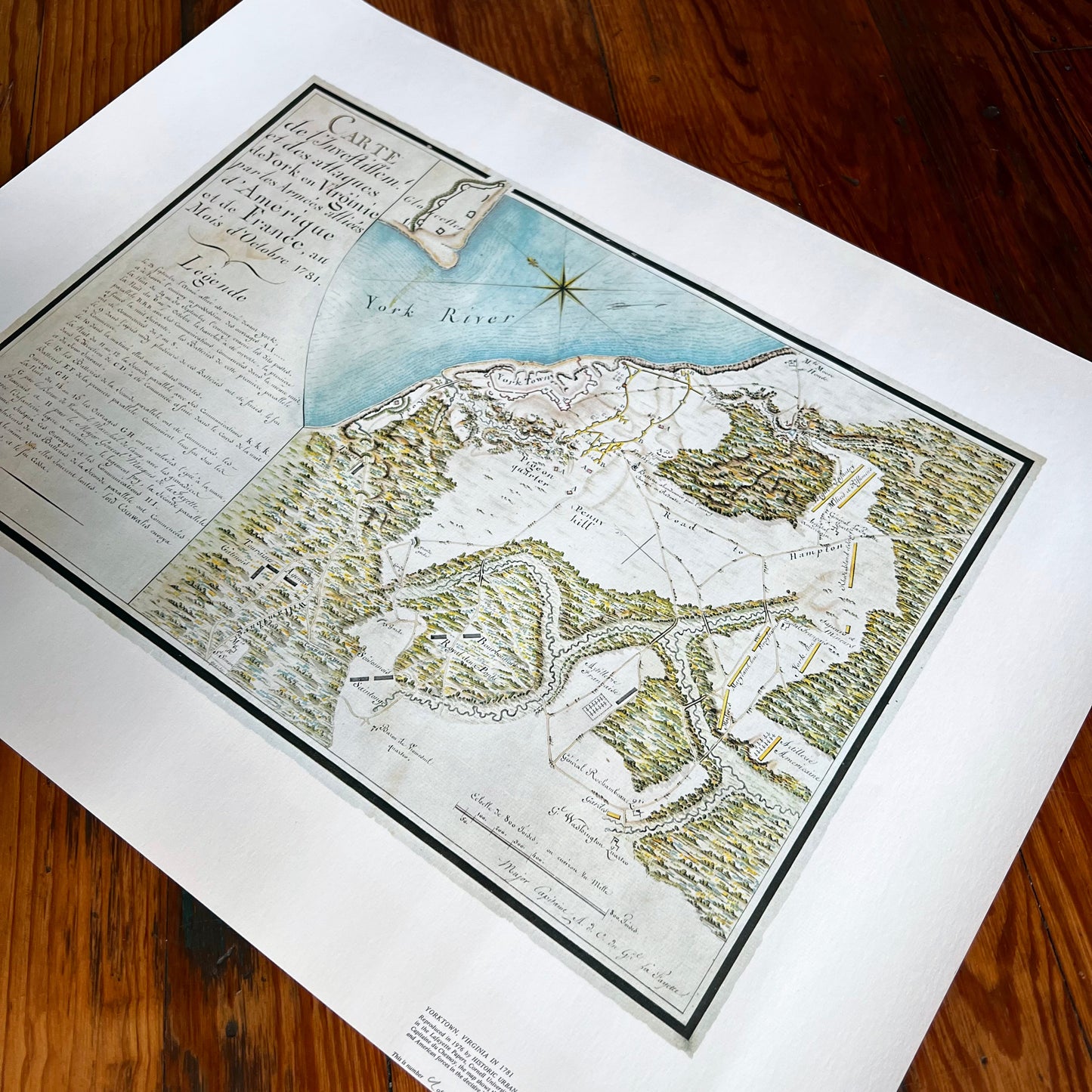 Battle of Yorktown, Virginia 1781 Map