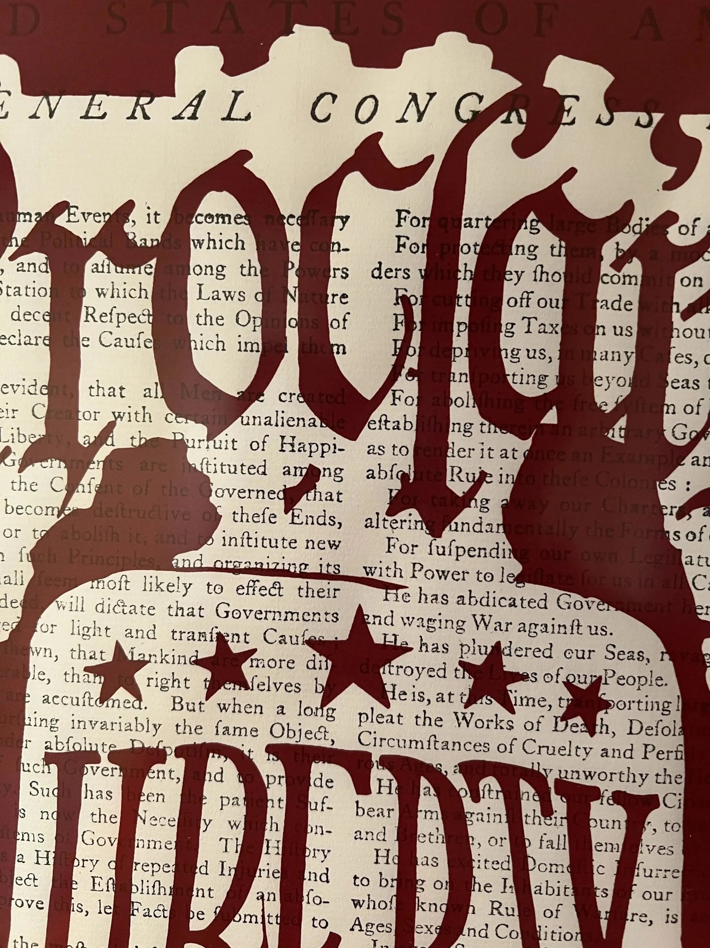 "Proclaim Liberty” on a Boston broadside of the Declaration of Independence