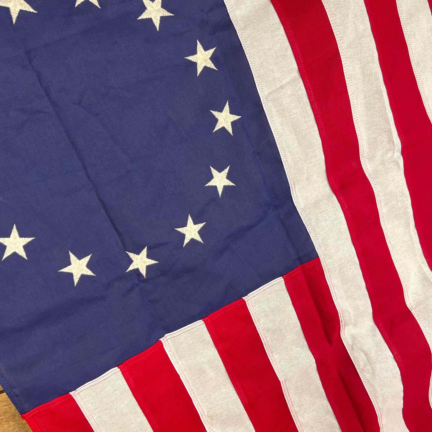 Betsy Ross Embroidered 13 Stars Flag