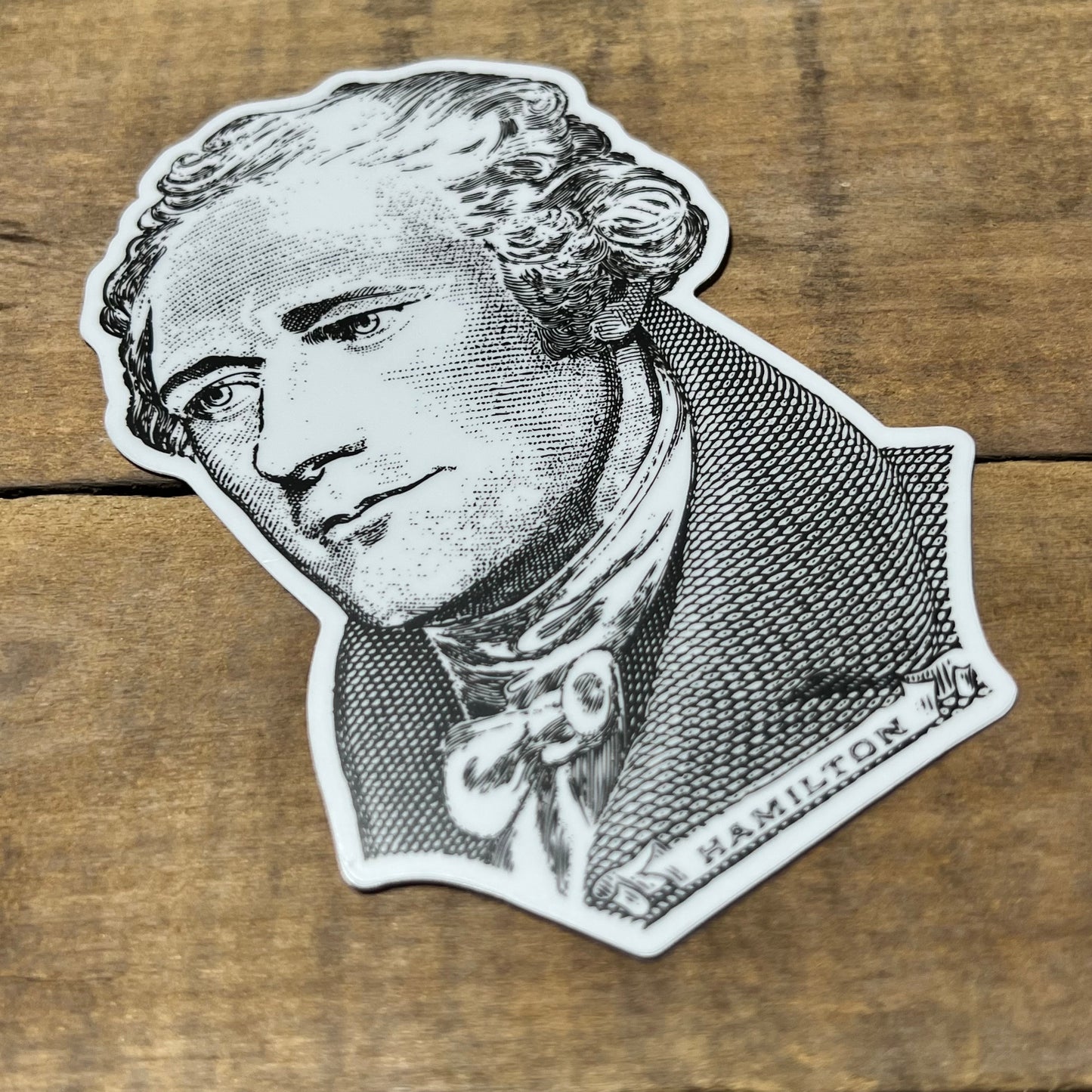 Alexander Hamilton Engraving Sticker