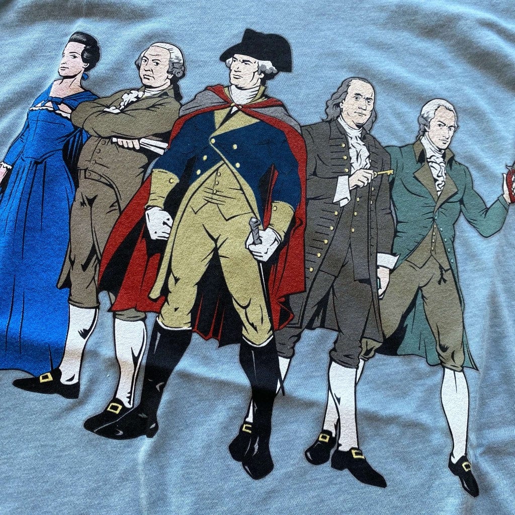 Revolutionary Super Heroes with George Washington T-Shirt