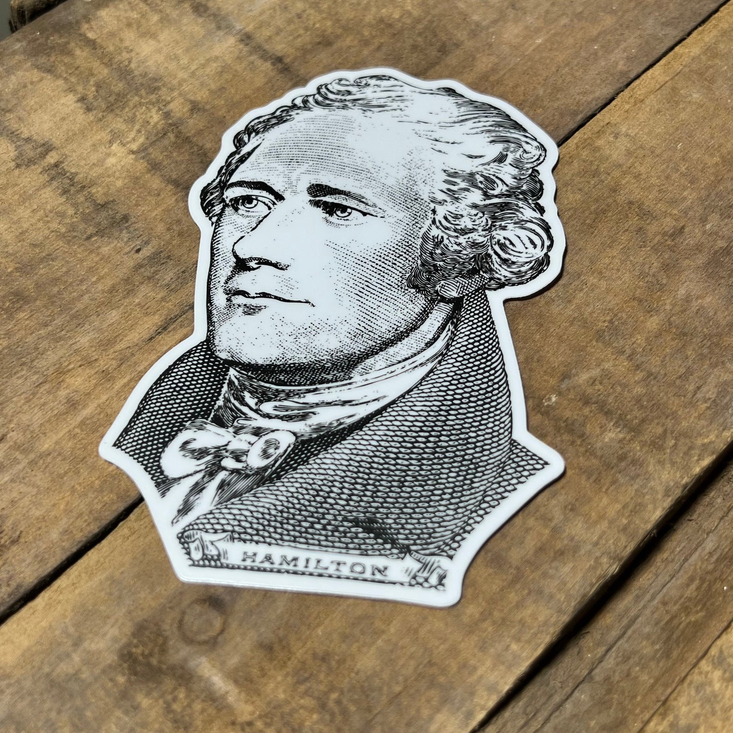 Alexander Hamilton Engraving Sticker