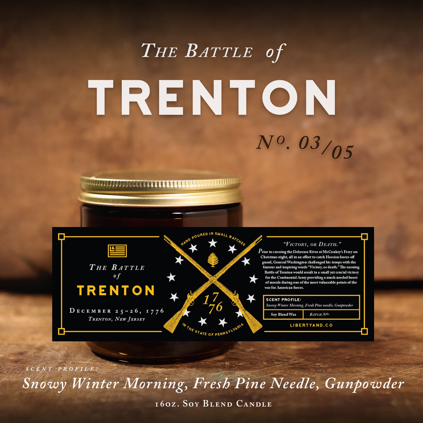 Battle of Trenton Candle