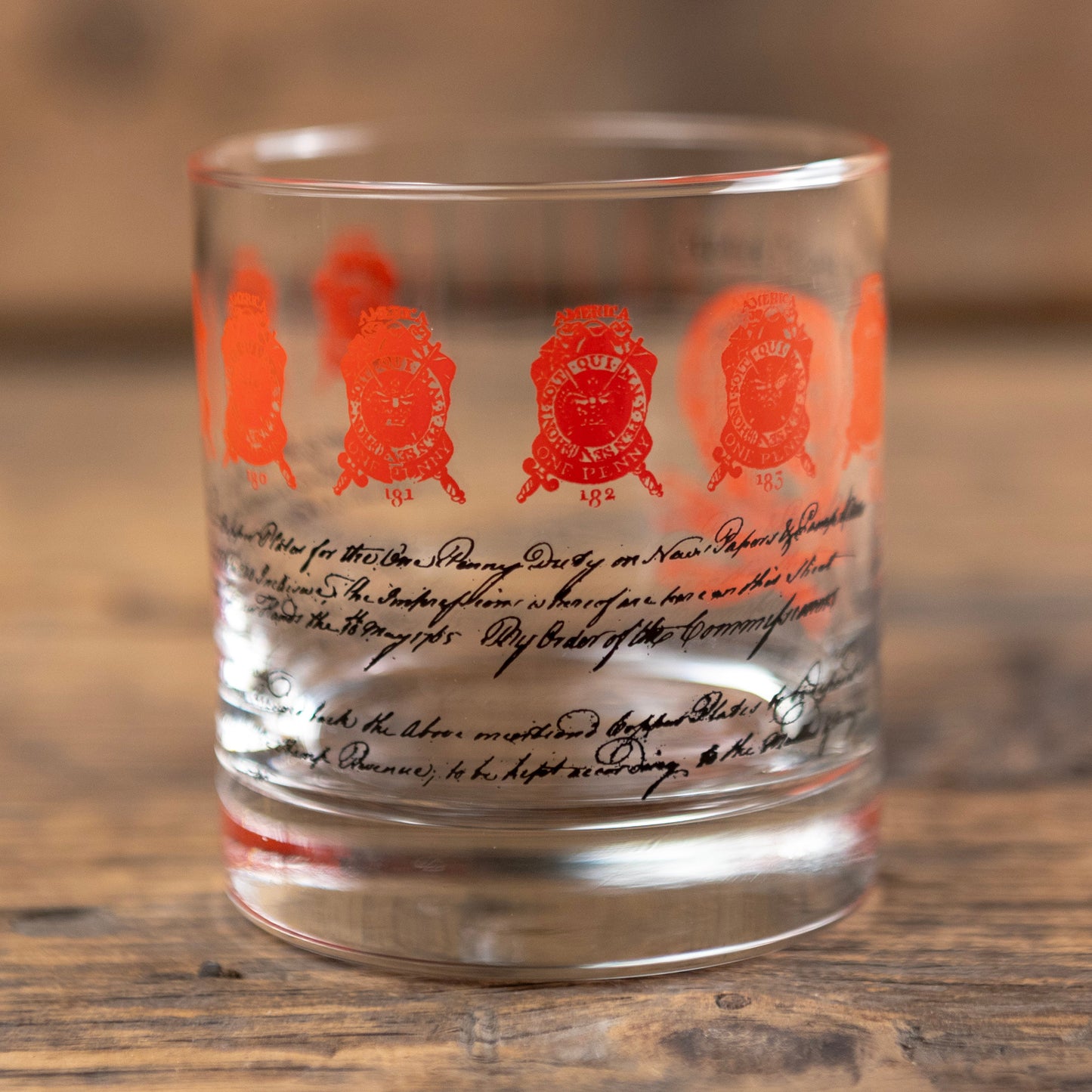 O! The Fatal Stamp Whiskey Glass