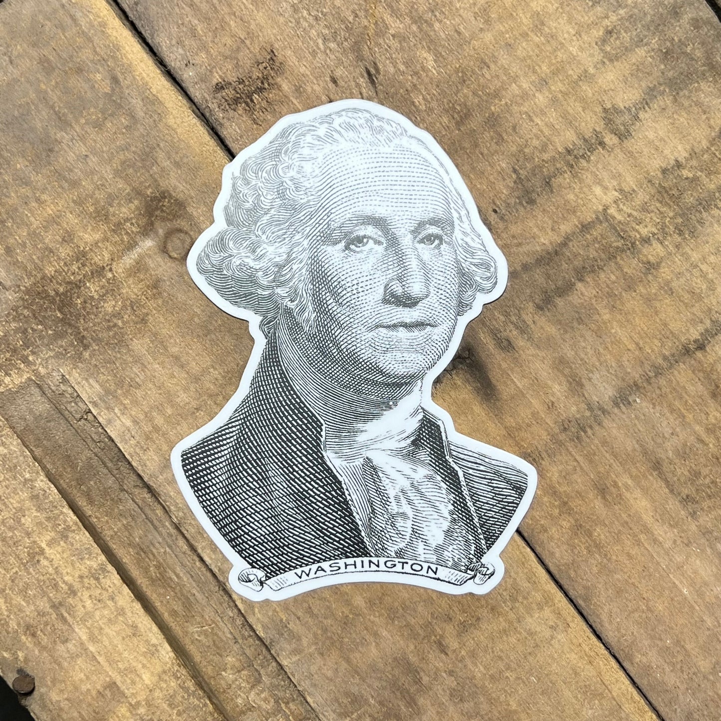 George Washington Engraving Sticker