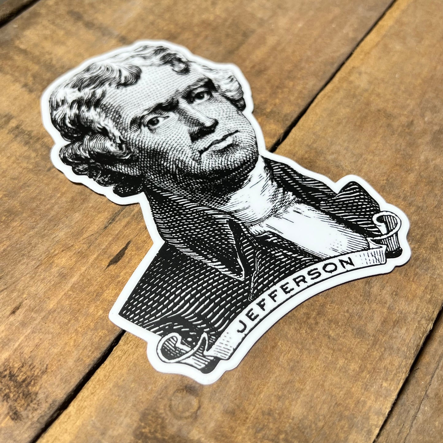 Thomas Jefferson Engraving Sticker