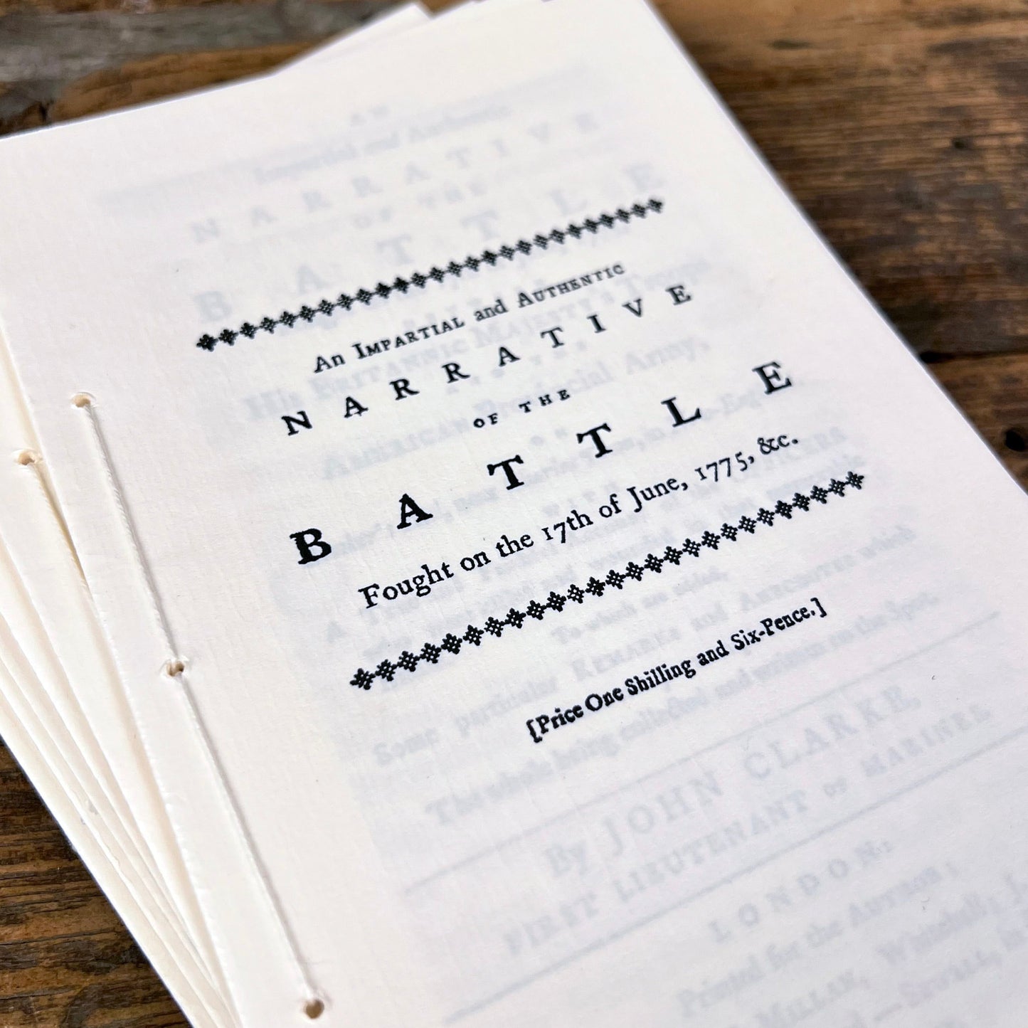 An Impartial and Authentic Narrative of the Battle (Bunker Hill) Pamphlet