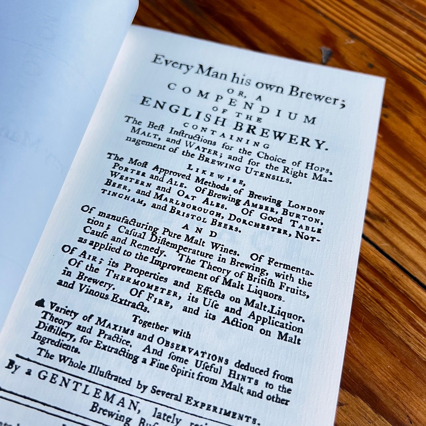 Every Man His Own Brewer Pamphlet - 1768