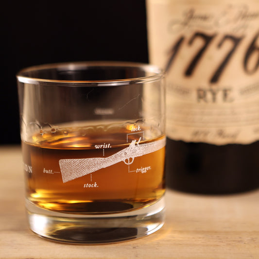 An Anatomy of a Revolution Whiskey Glass