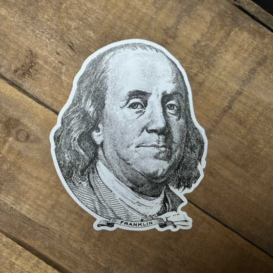 Benjamin Franklin Engraving Sticker