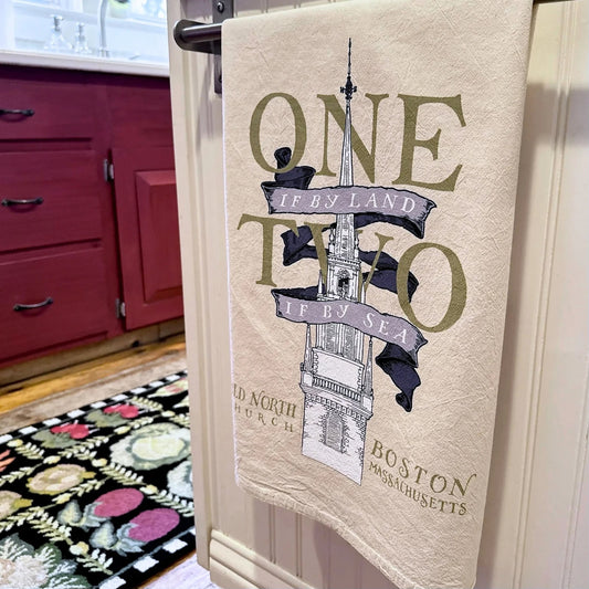 "One if by land" Tea Towel — Made in America