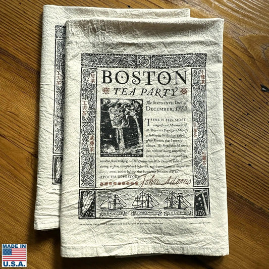 Boston Tea Party 250th Anniversary Tea Towel — Made in America