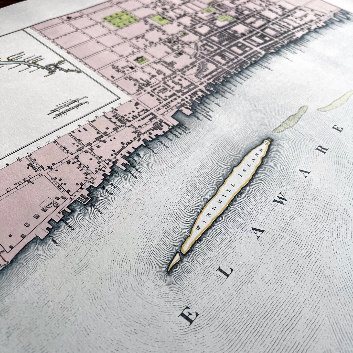 Philadelphia 1776 Map by Andrew Dury