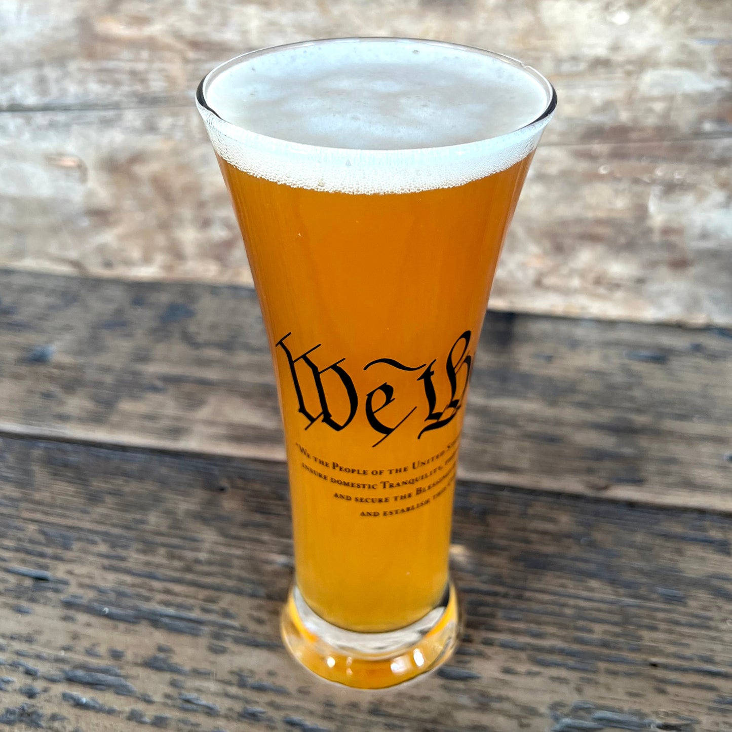 We The People Constitution Pilsner Glass