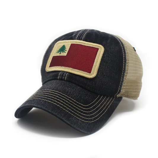 New England Continental Flag Faded Trucker Hat