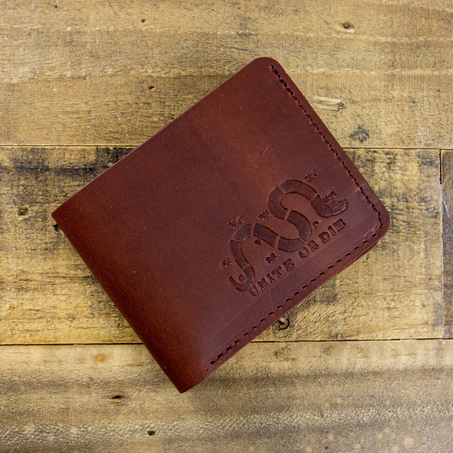 Unite or Die Leather Wallet