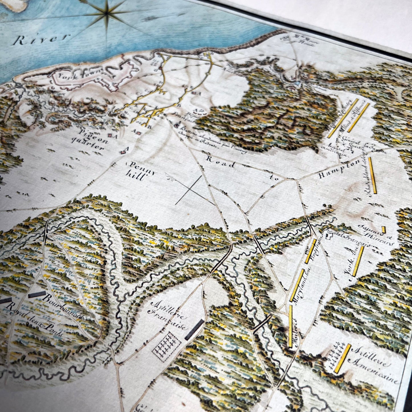 Battle of Yorktown, Virginia 1781 Map