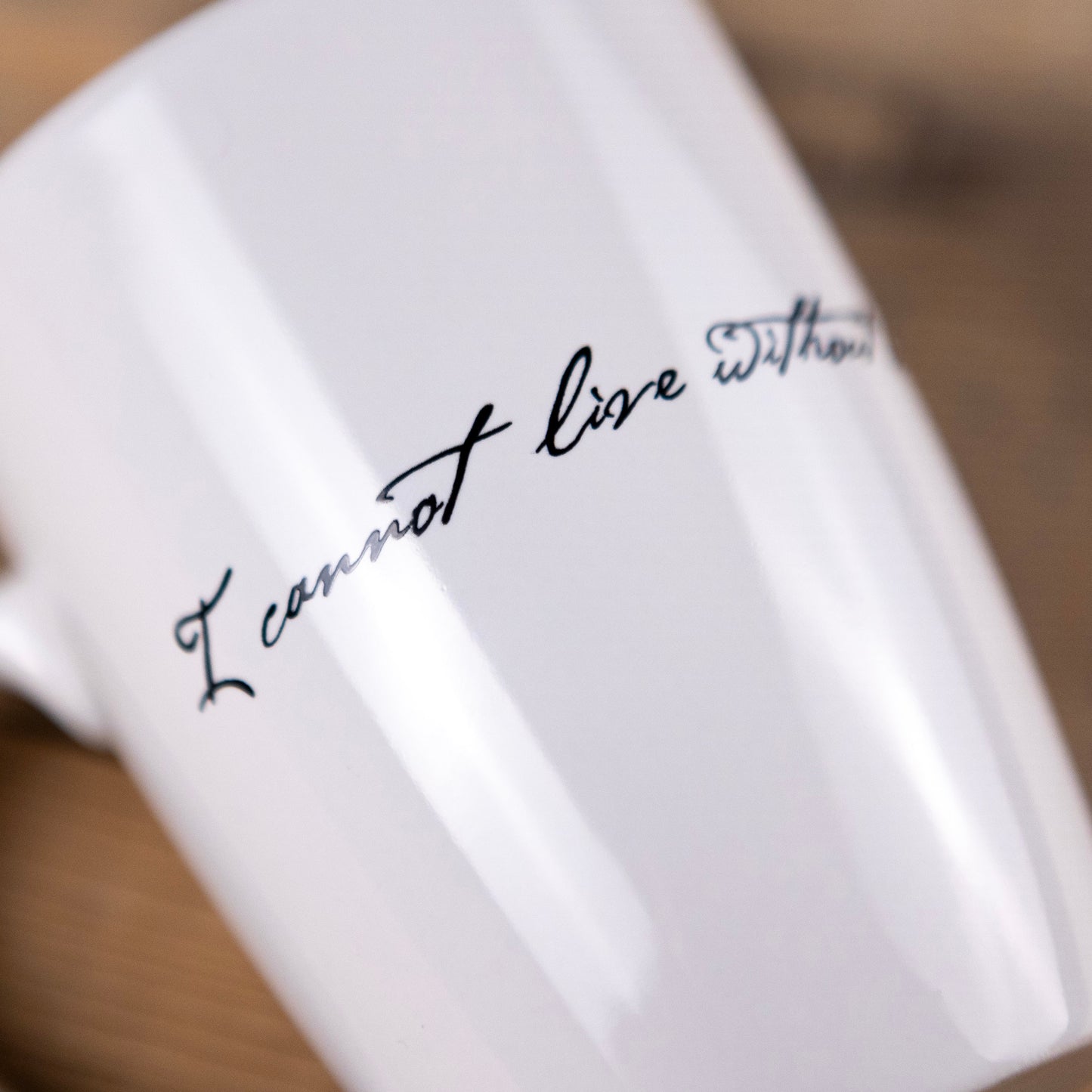 Thomas Jefferson "I Cannot Live Without Books" Mug