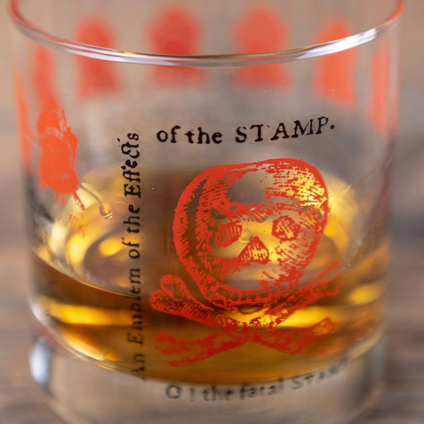 O! The Fatal Stamp Whiskey Glass