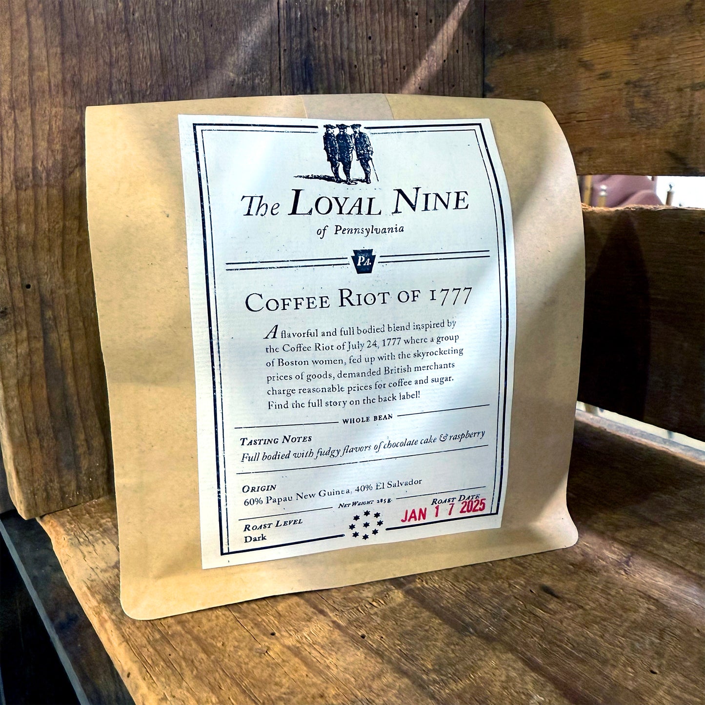 Loyal Nine Coffee Riot of 1777 Roast Coffee