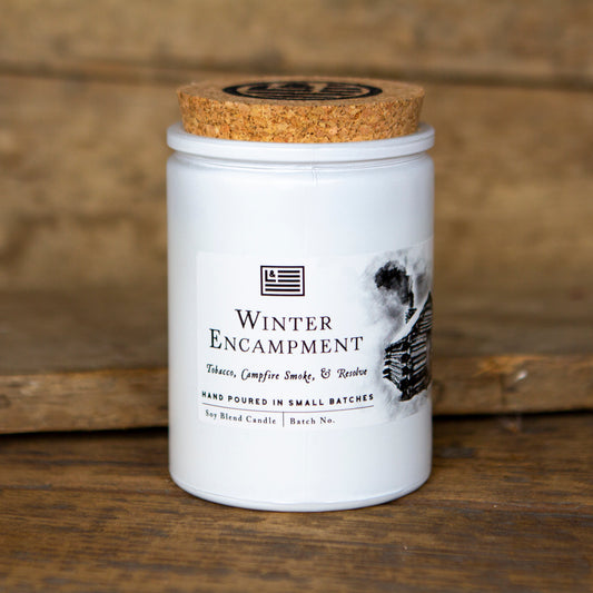 Valley Forge Winter Encampment Candle (Wooden Wick)