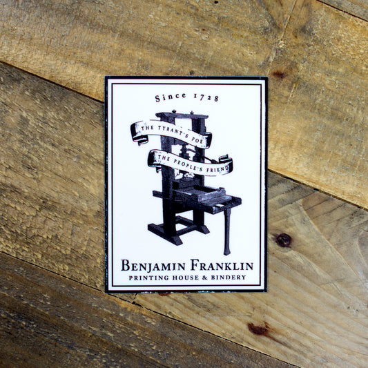 Benjamin Franklin Printing House & Bindery Sticker