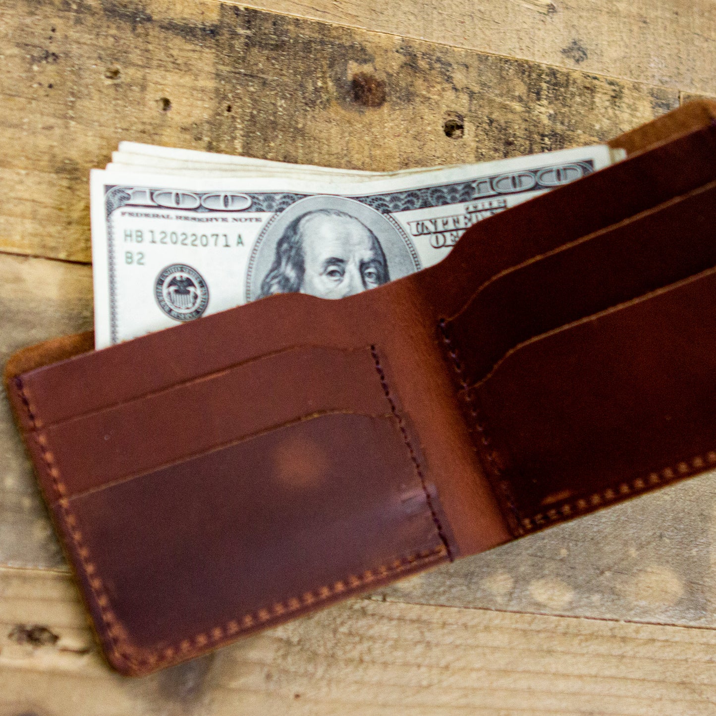 Unite or Die Leather Wallet