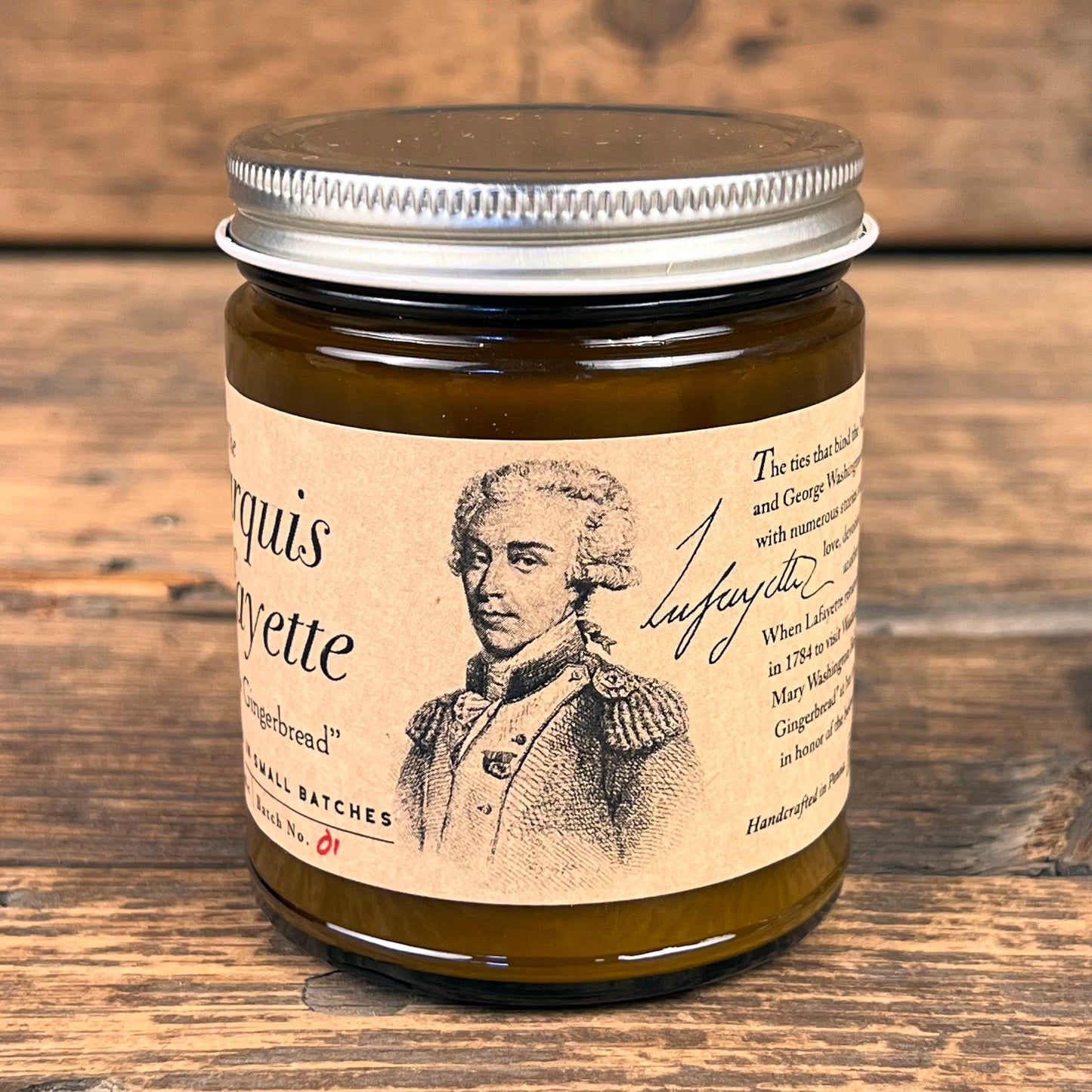 Marquis de Lafayette Gingerbread Candle