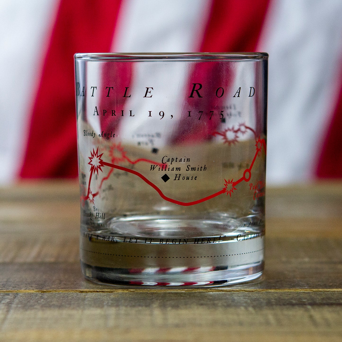 Battle Road Whiskey Glass