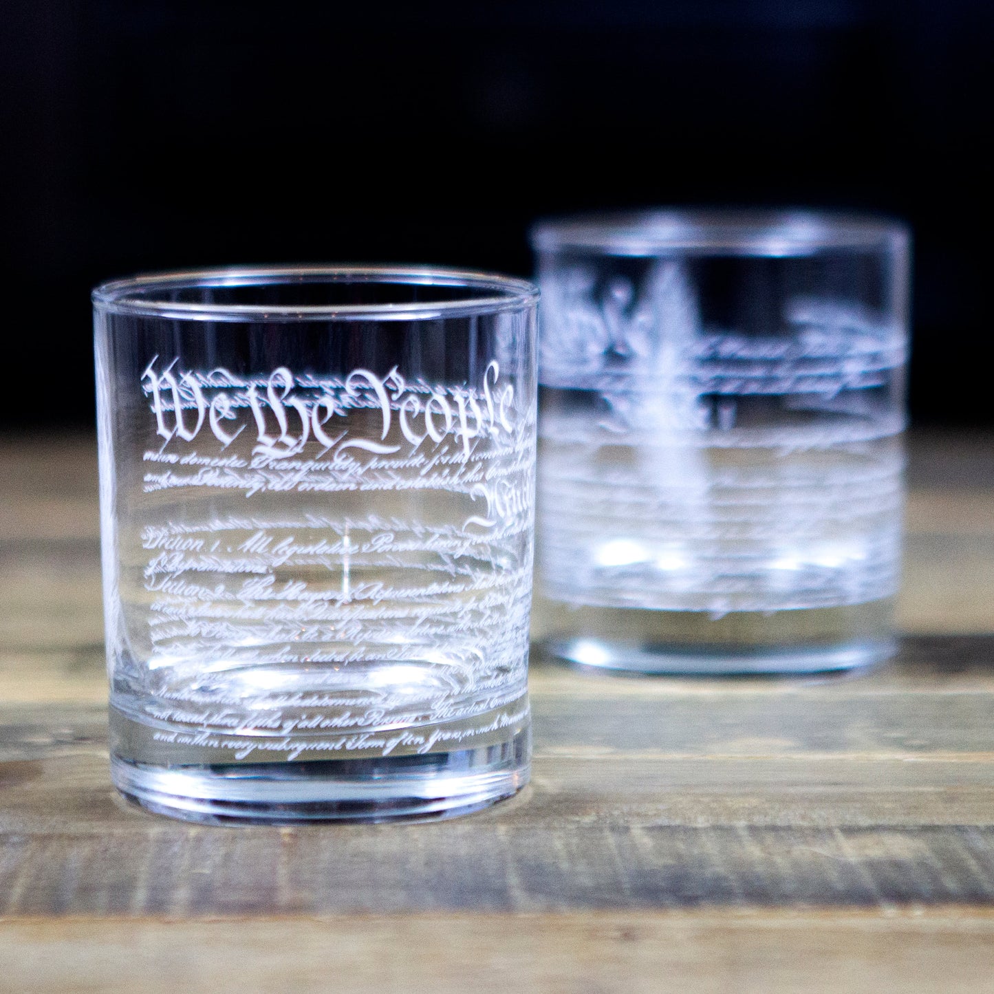 Constitution We The People Whiskey Glass