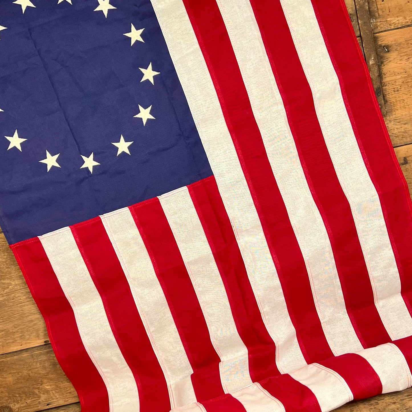 Betsy Ross Embroidered 13 Stars Flag