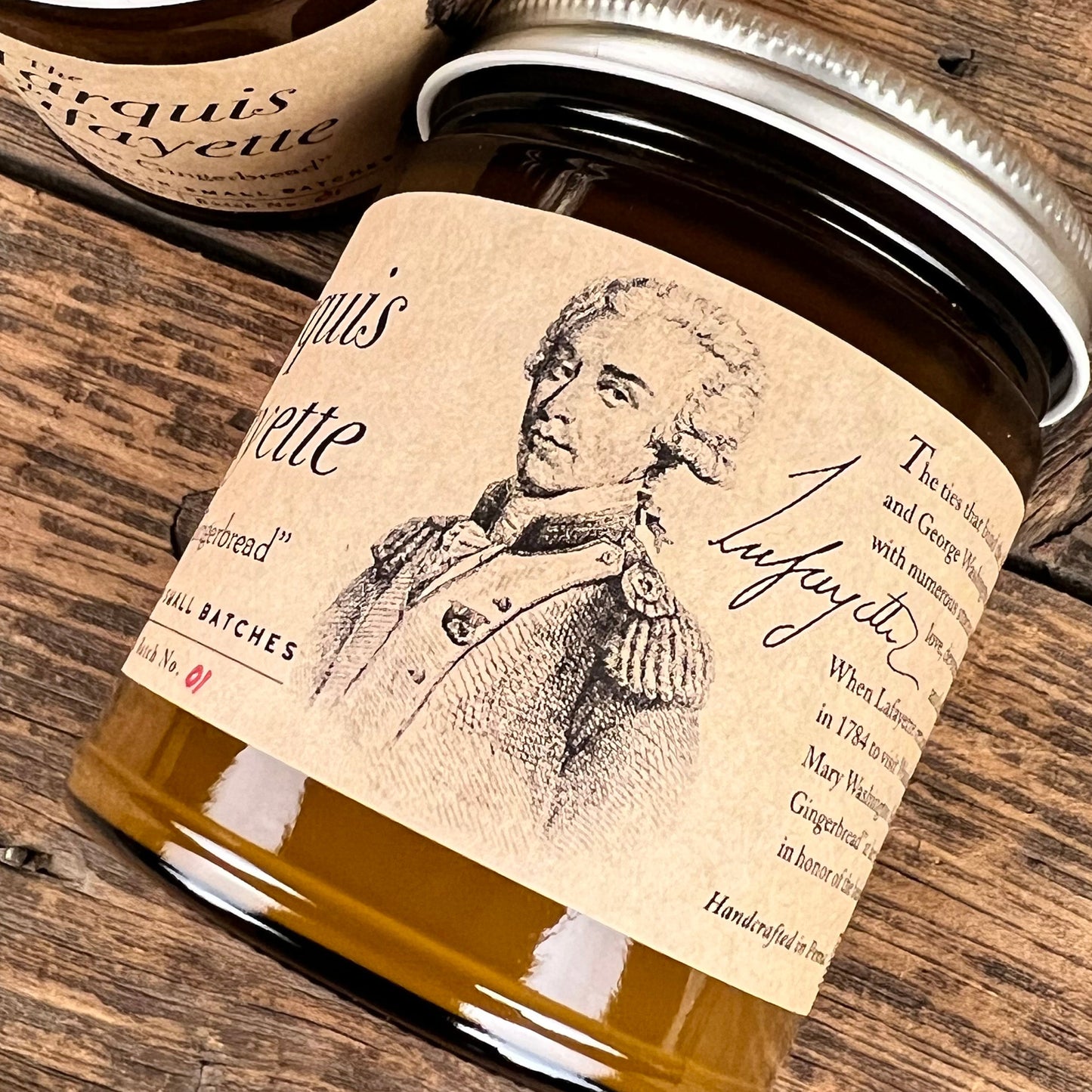 Marquis de Lafayette Gingerbread Candle