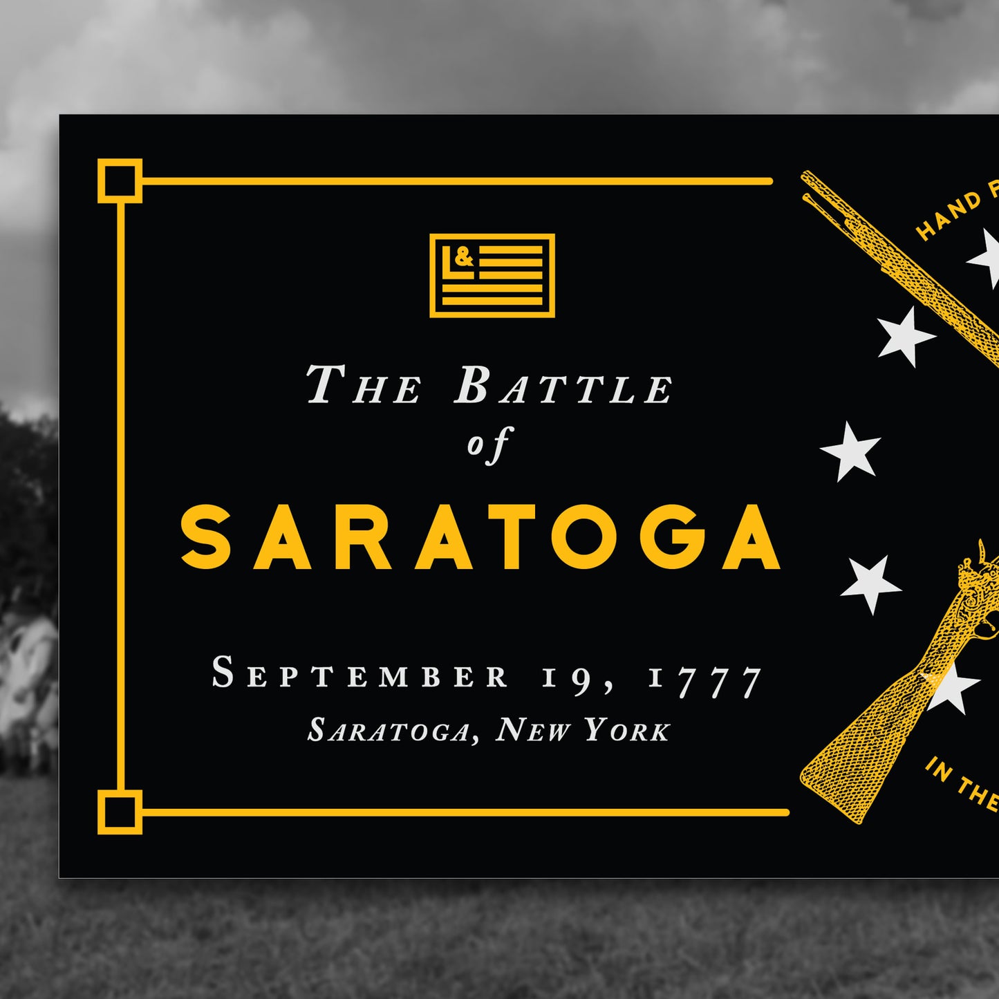 Battle of Saratoga Candle