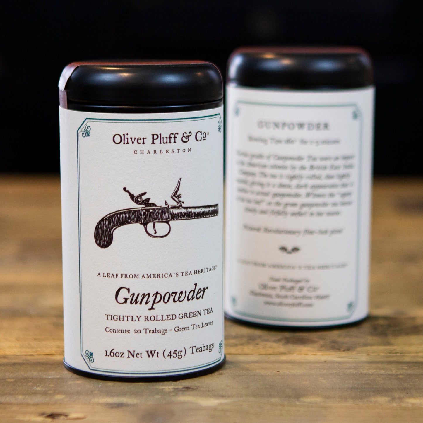 Oliver Pluff & Co. Gunpowder - Loose Tea in Signature Tea Tin