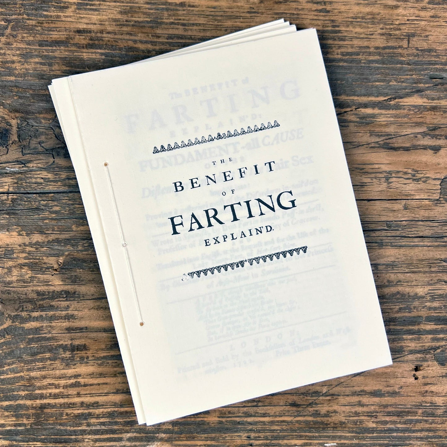 The Benefit of Farting Explained Pamphlet (d.1722)