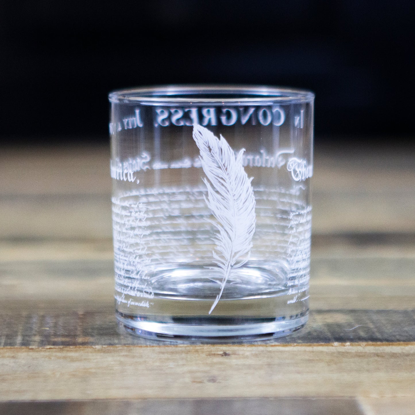 Declaration of Independence Whiskey Glass