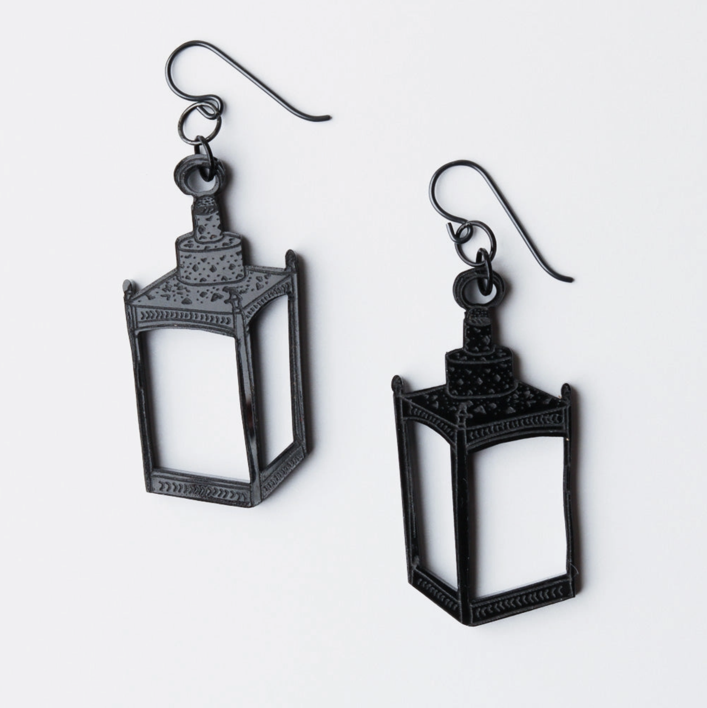 Old North Church Two If By Sea Lantern Earrings (Open Panes)